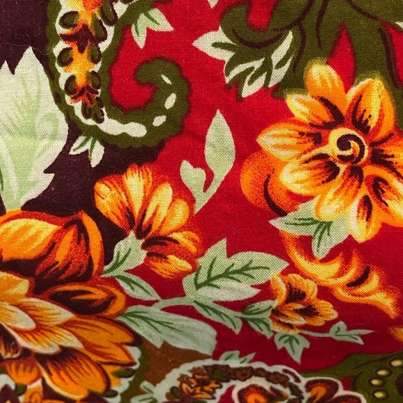 Vintage fall harvest Thanksgiving themed mini dress with collar by Victory - Picture 3 of 10